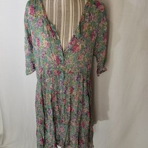 VTG Oversized Ellen Ashley Rayon Dress, Size Large